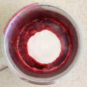 making rosella jam