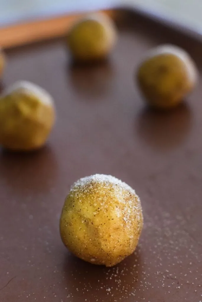 making snickerdoodles