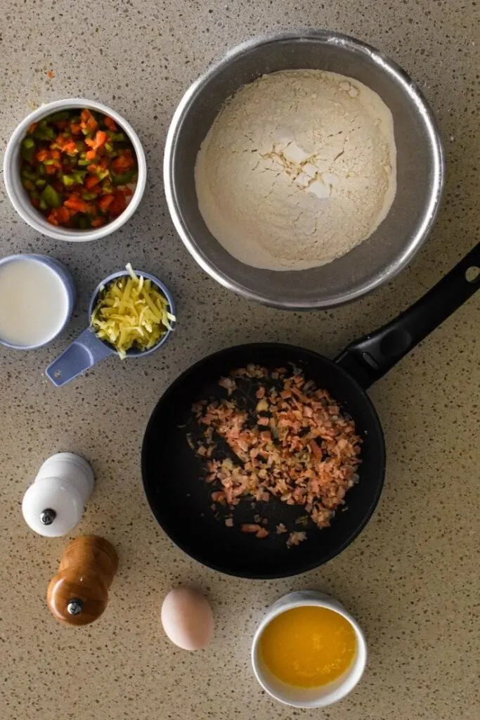 savoury muffins ingredients