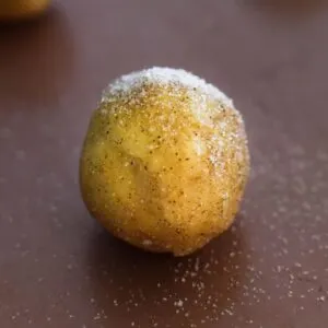 snickerdoodles rolling into balls