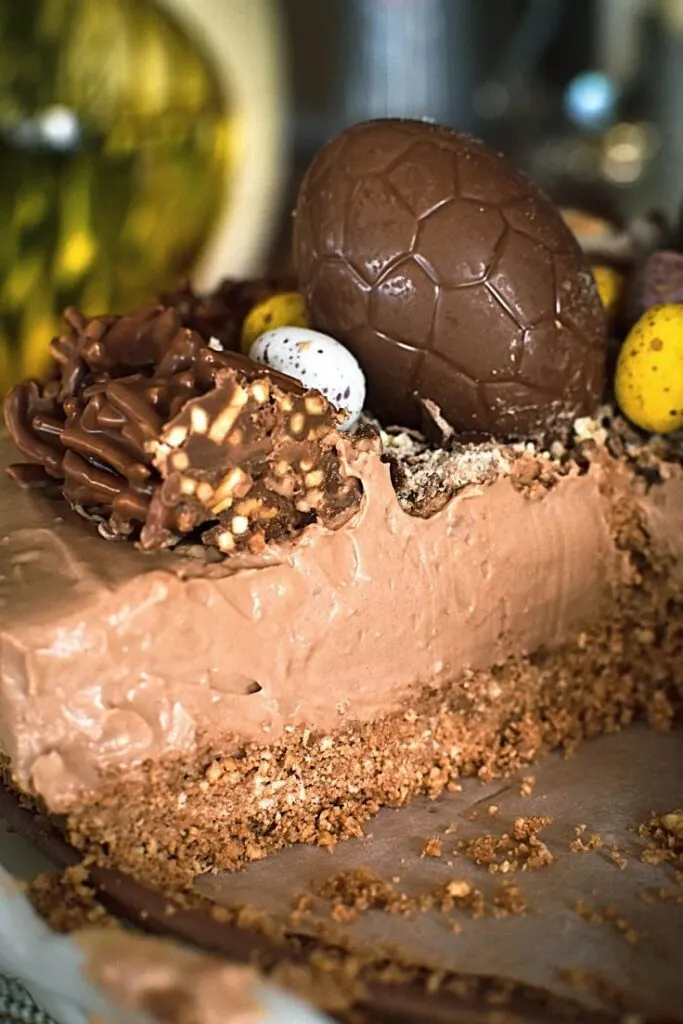 easter cheesecake slice
