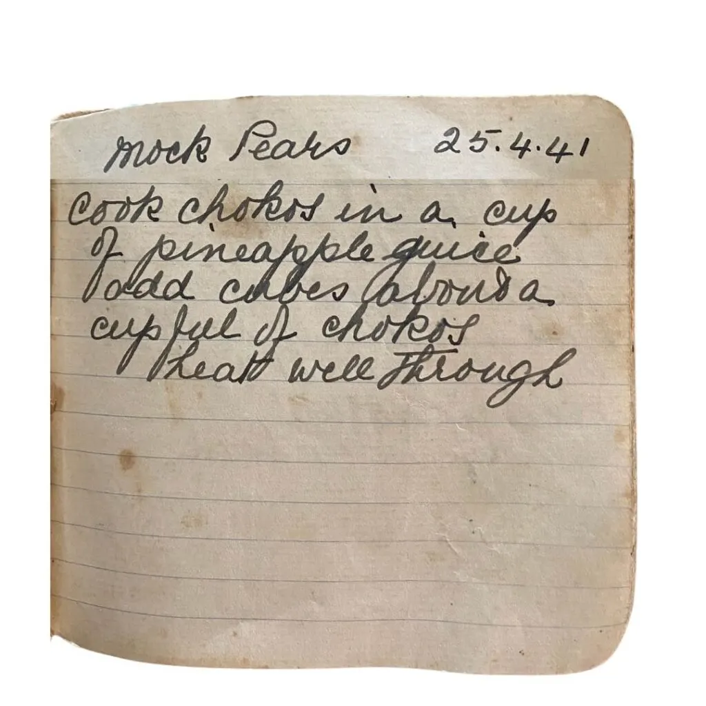 mock pears chokos