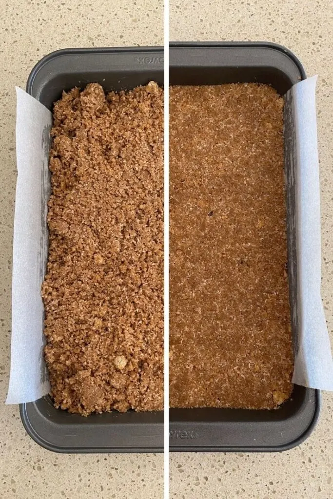 weetbix slice mixture tray