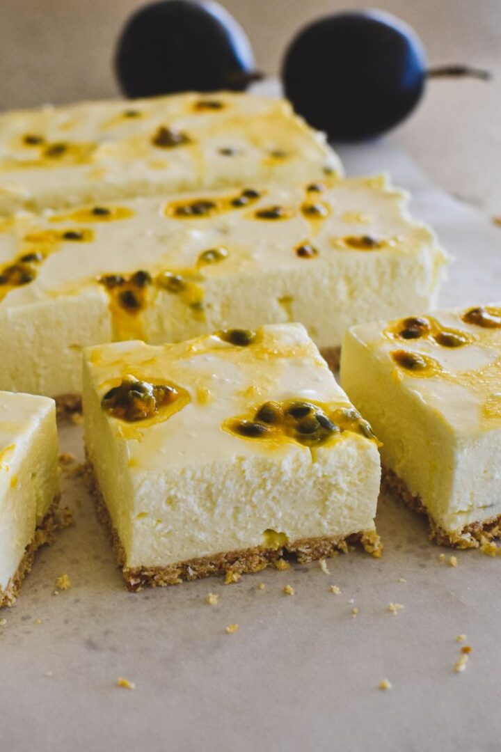 Passionfruit Cheesecake Slice Cooking with Nana Ling