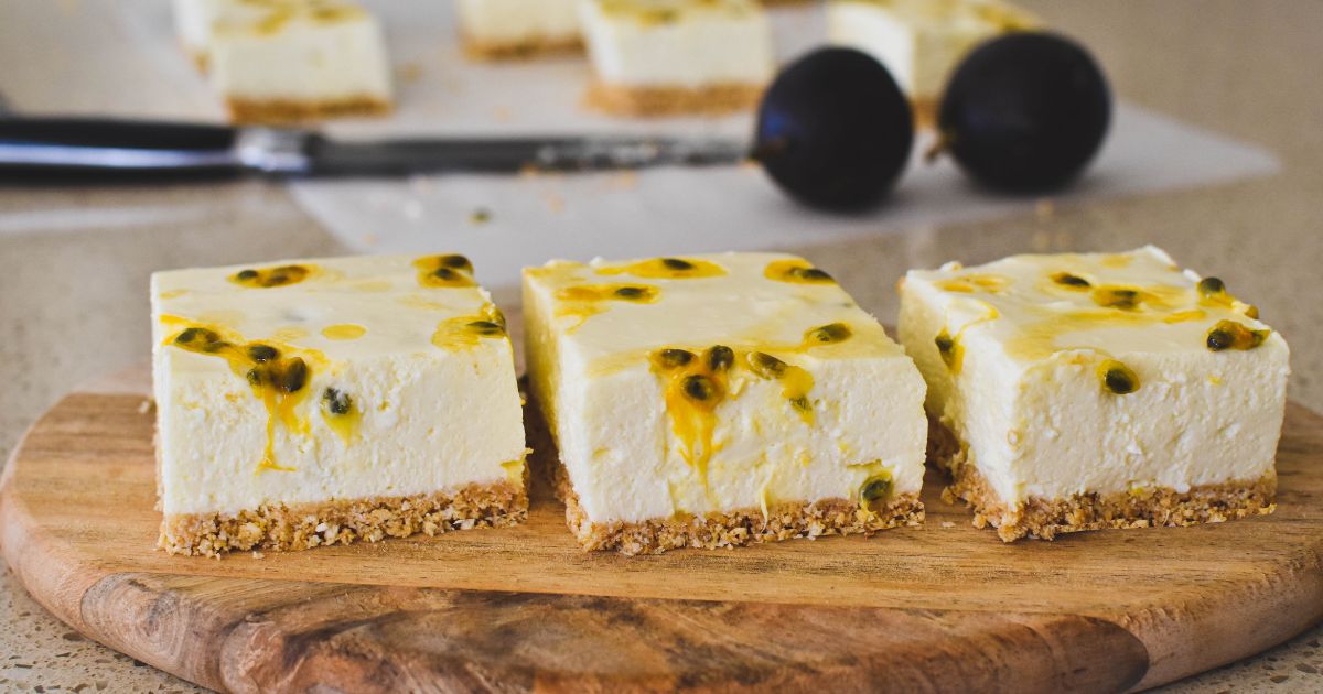 Passionfruit Cheesecake Slice Cooking with Nana Ling KIF