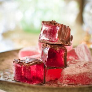 turkish delight on plate