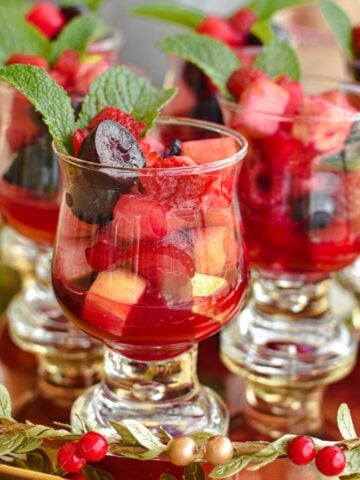 fruit cups for party christmas