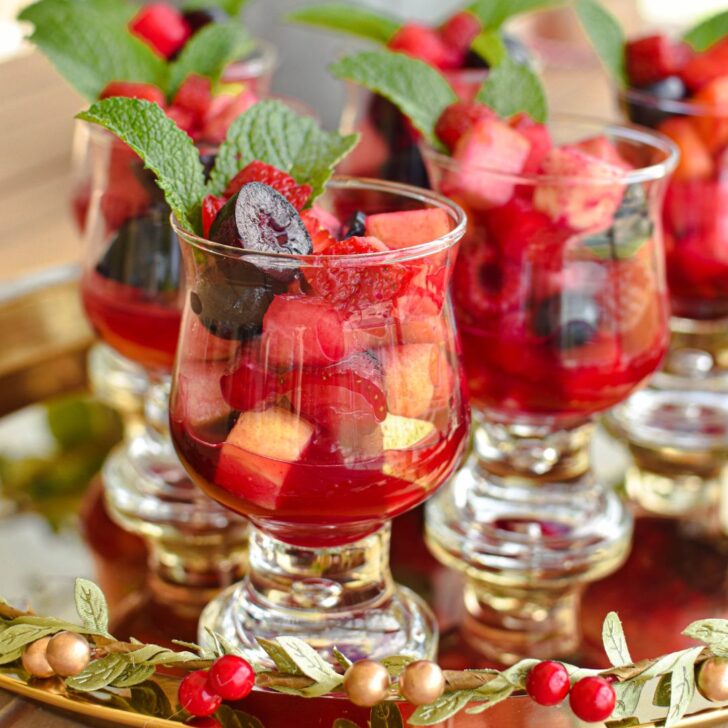 fruit cups for party christmas