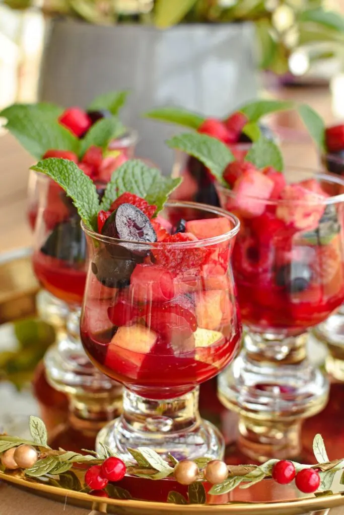 fruit cups grenadine