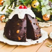 chocolate christmas pudding cake