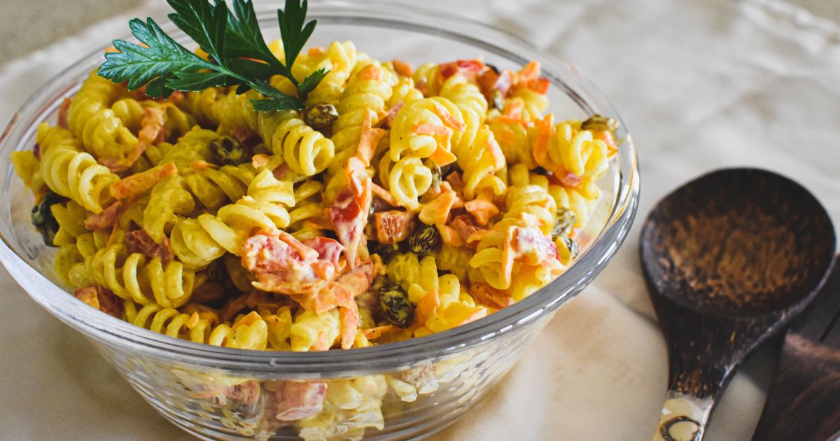 Curried Pasta Salad Cooking with Nana Ling KIF