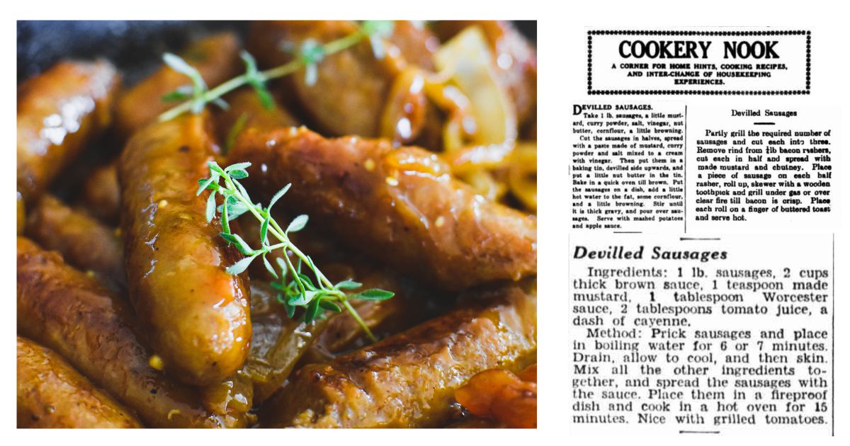 Devilled Sausages Recipe Cooking with Nana Ling