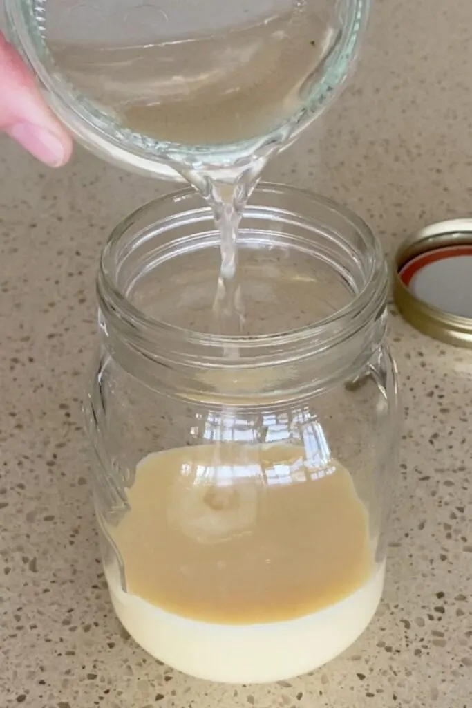 making condensed milk mayo 2
