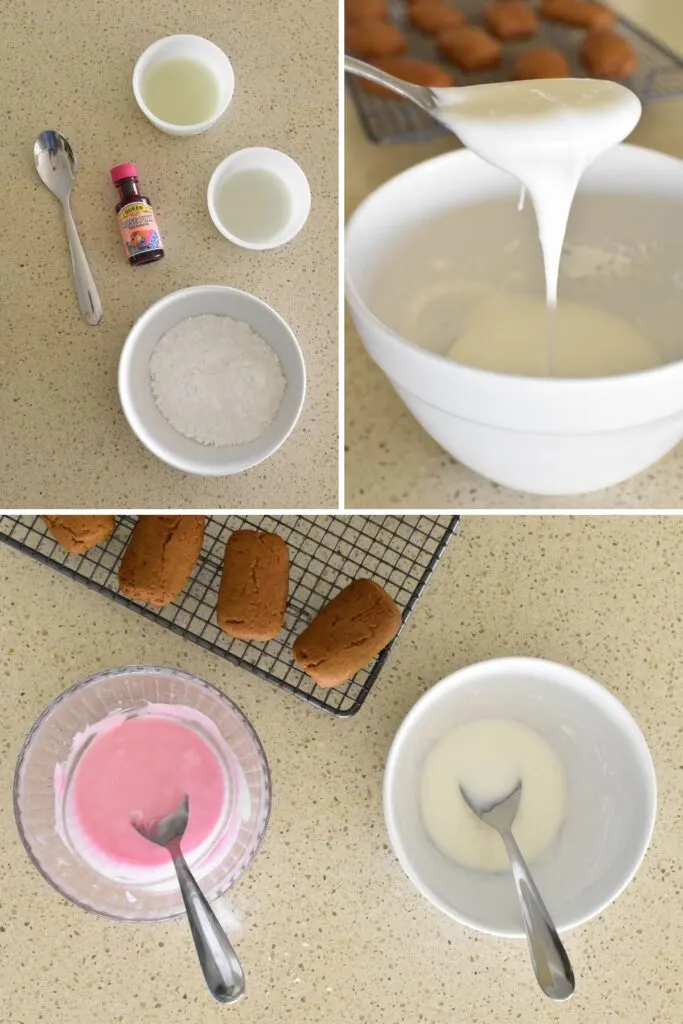 making icing for honey jumbles