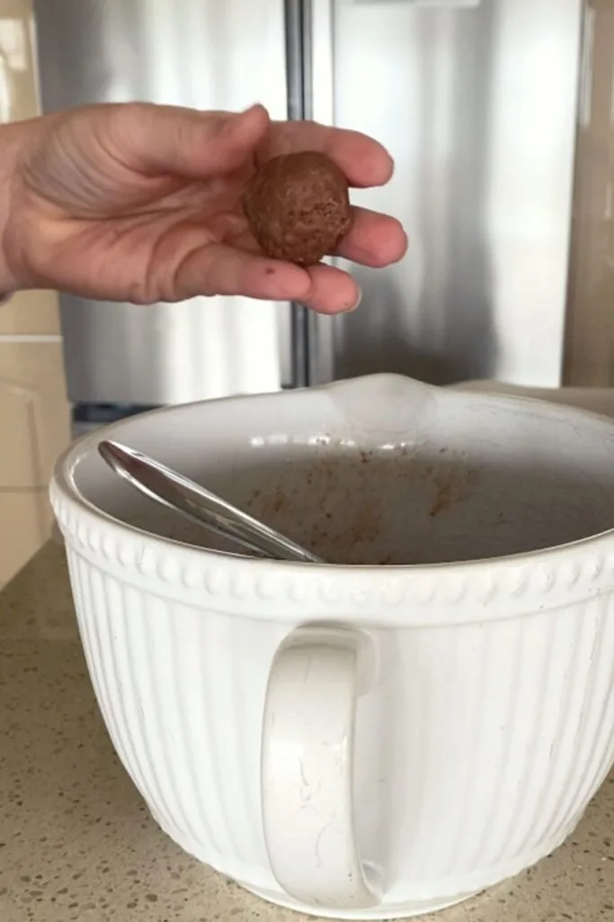 rolling tim tam balls