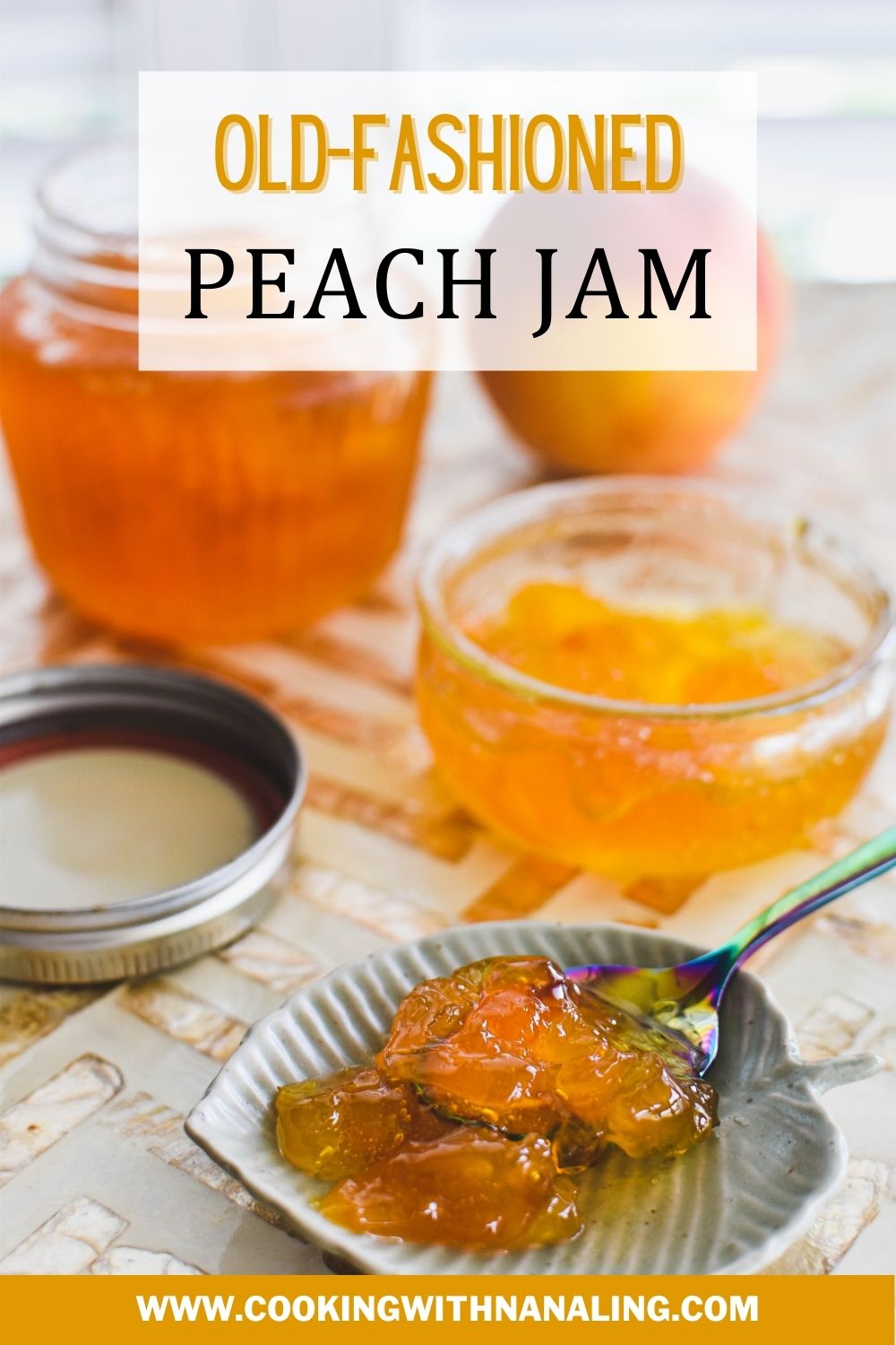 Peach Jam Cooking with Nana Ling