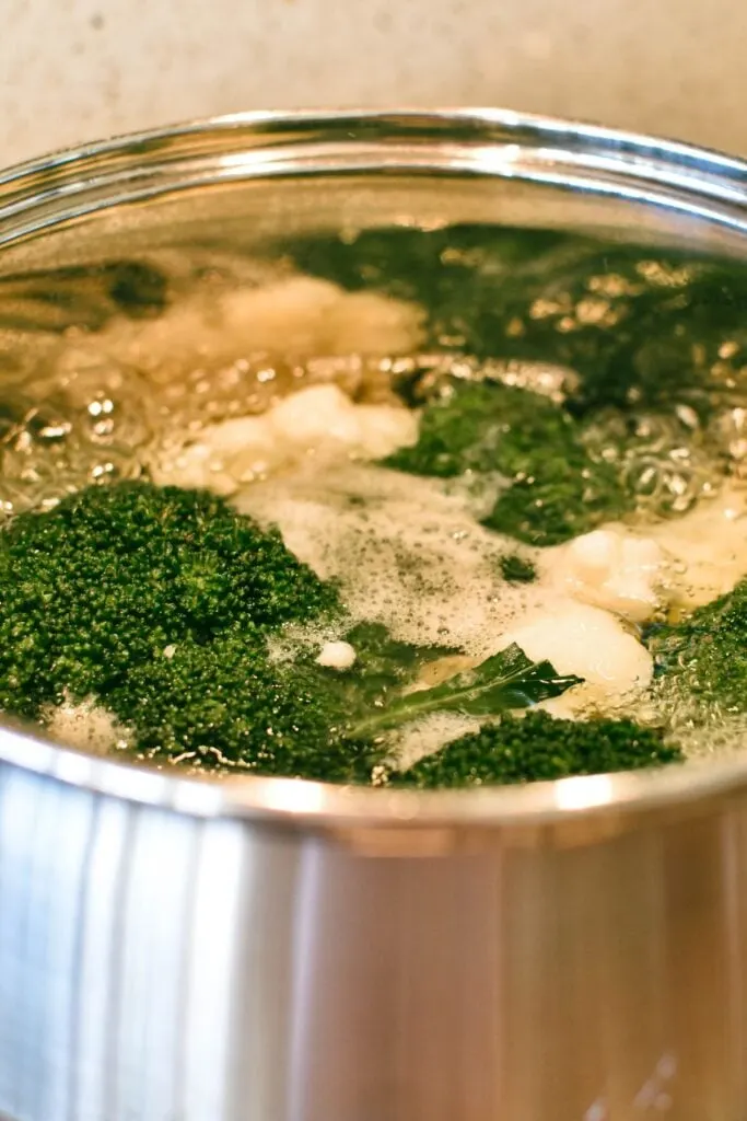 broccoli and cauli for salad