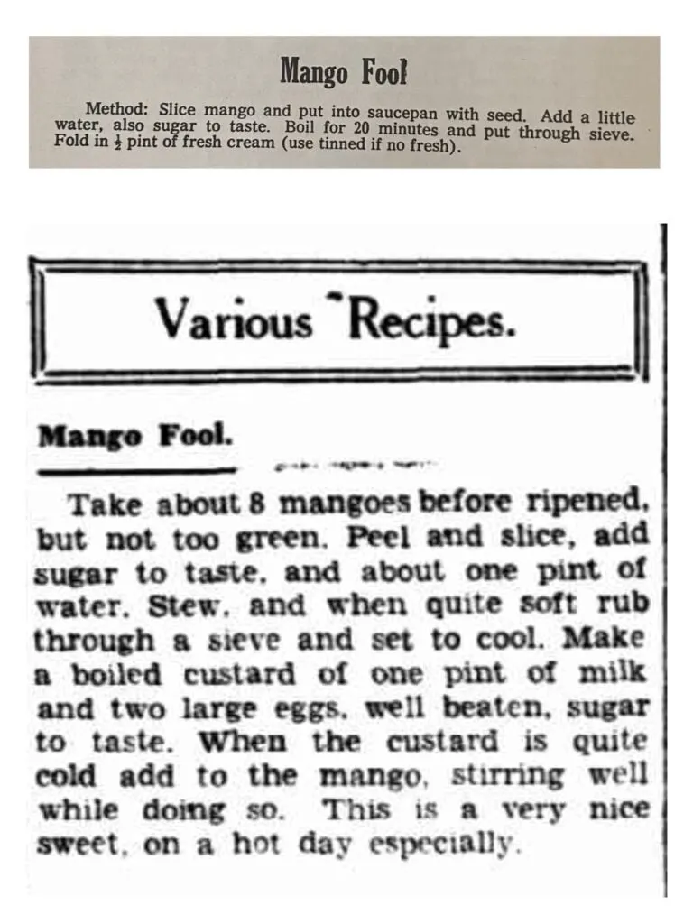 mango fool recipe