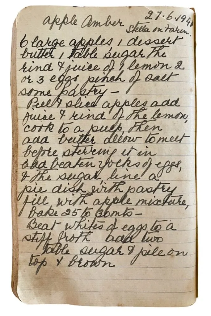 apple amber recipe