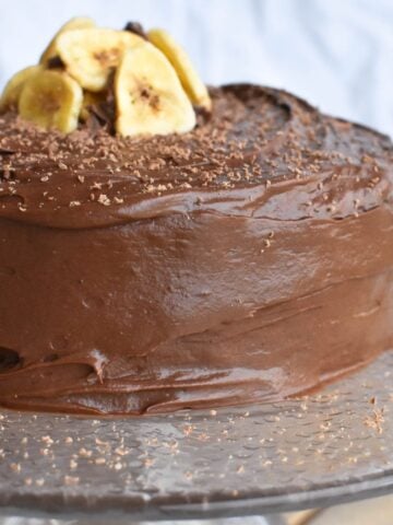 chocolate banana cake.