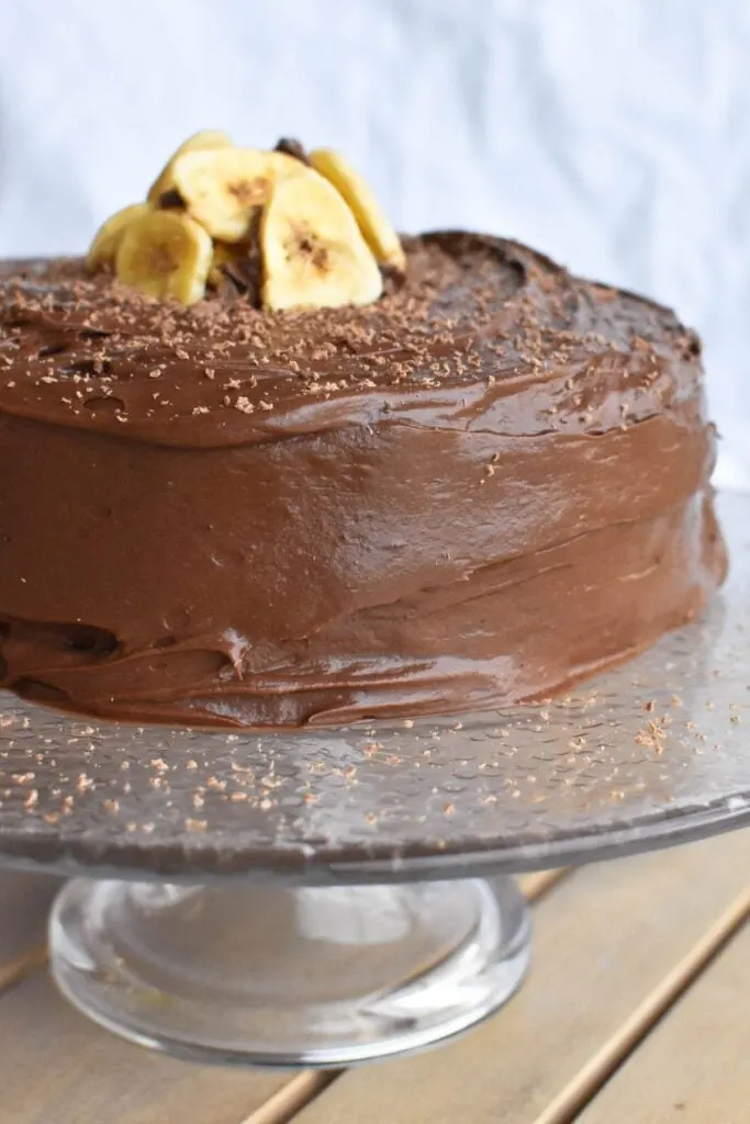 chocolate banana cake.