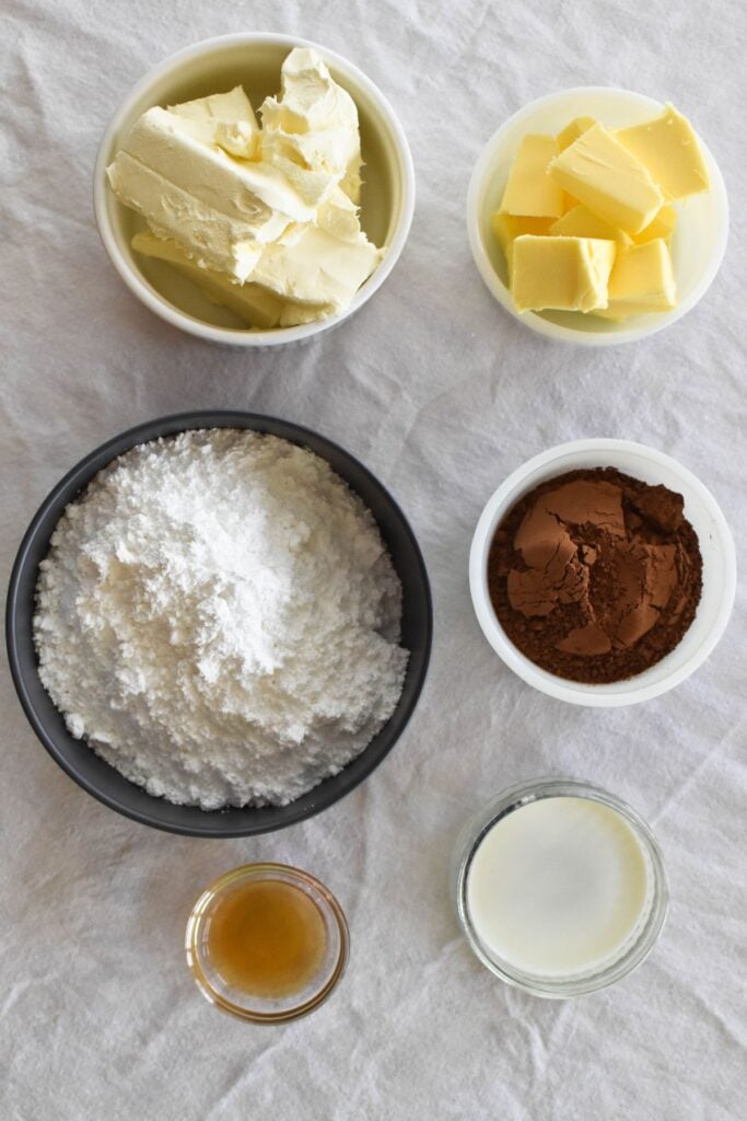 chocolate cream cheese frosting ingredients