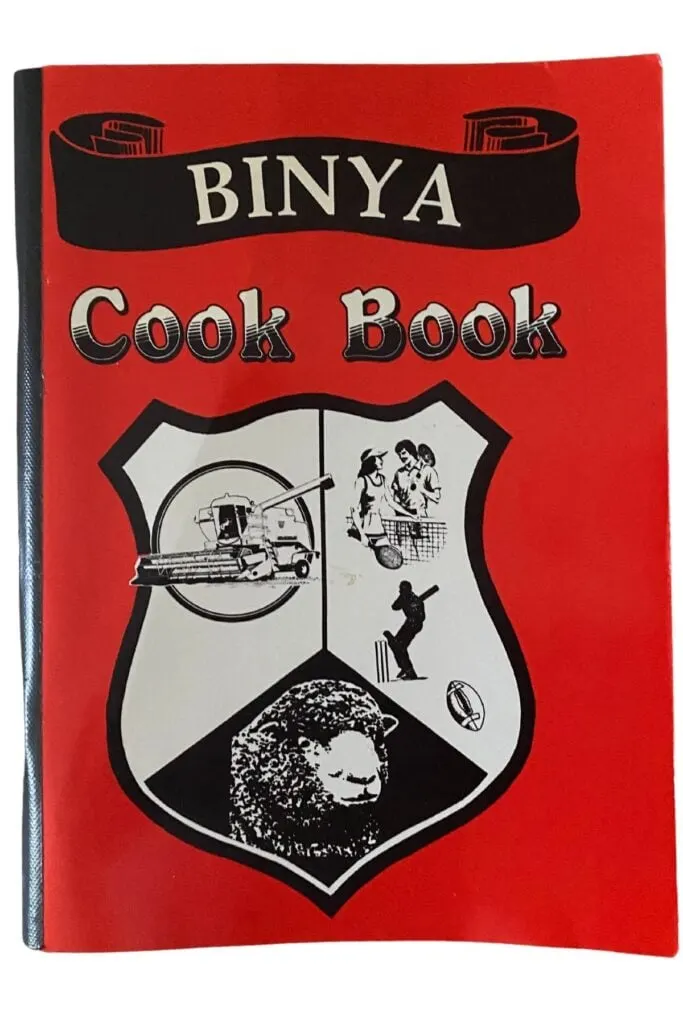 cook book containing hedgehog slice recipe.