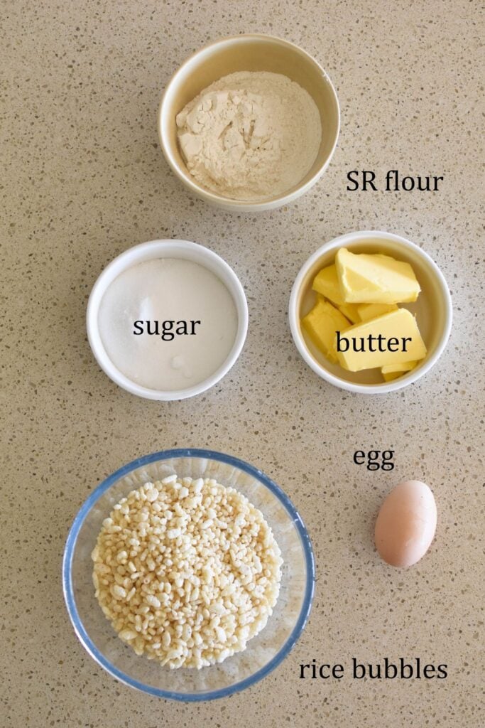 rice bubble biscuits ingredients
