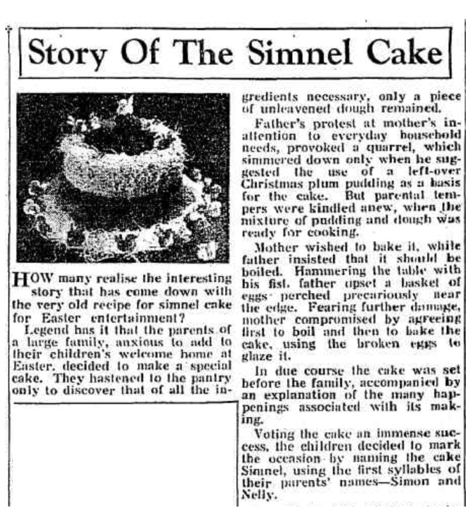 simnel cake history