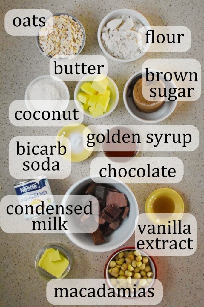 anzac slice ingredients
