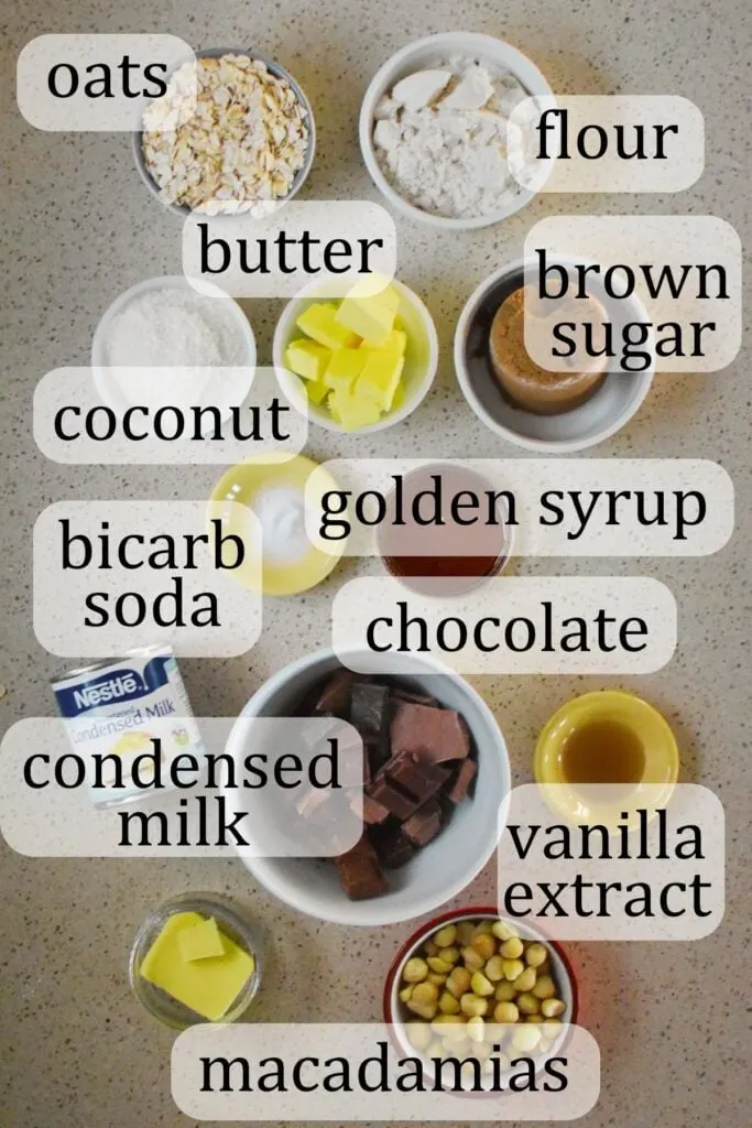 anzac slice ingredients
