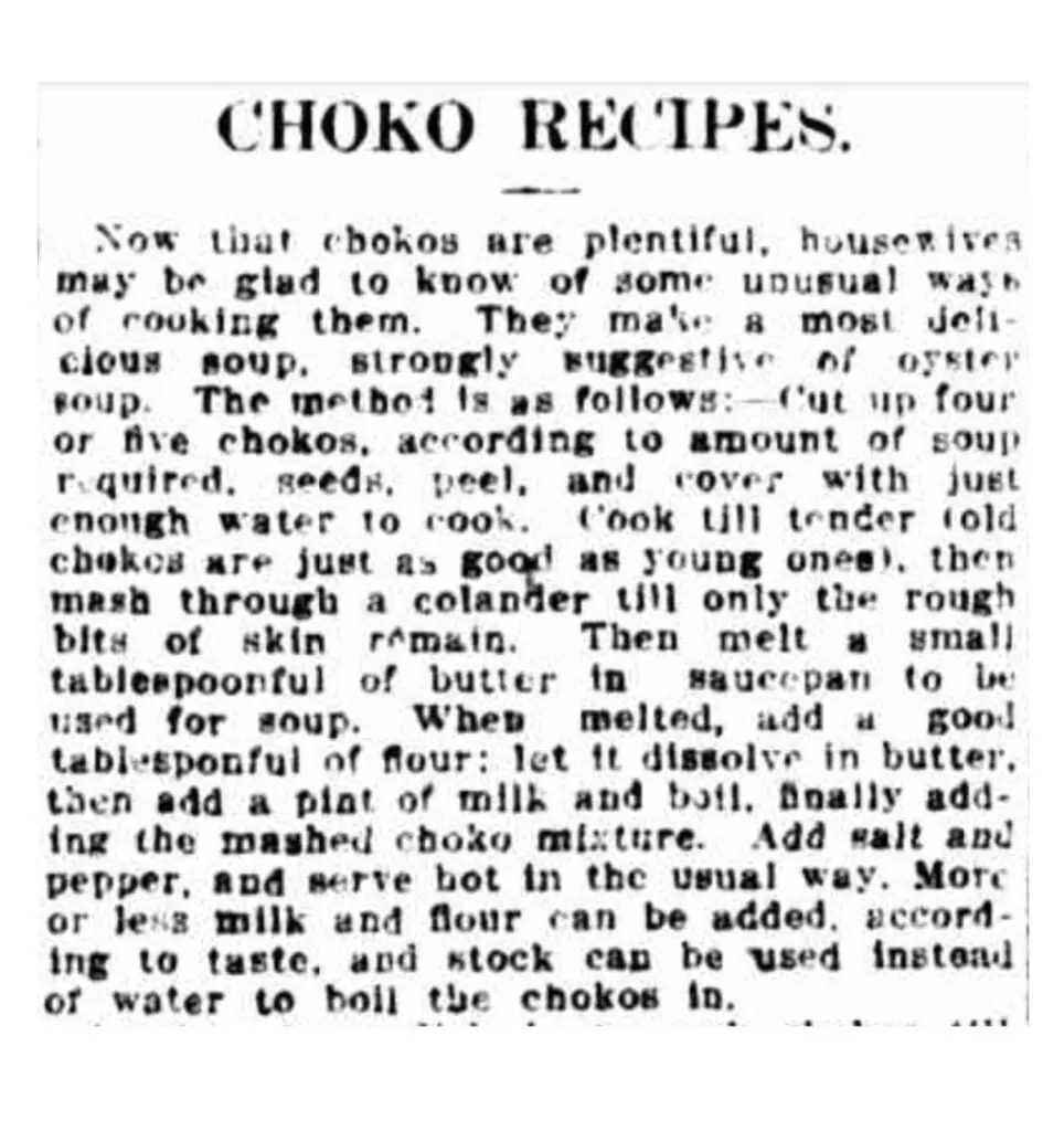 chocko soup recipe newspaper