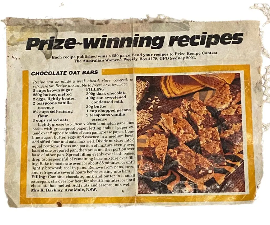 chocolate oat slice recipe