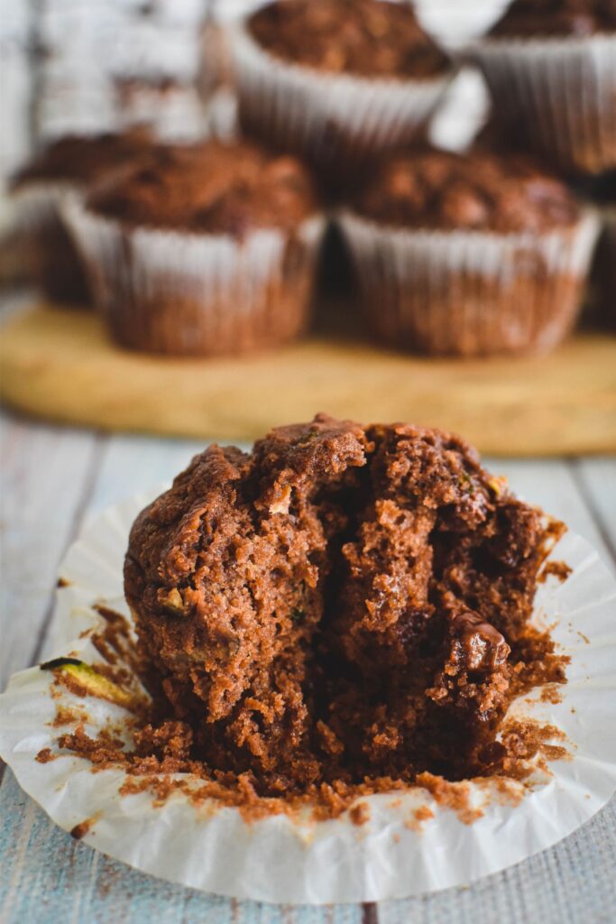 chocolate zuchhini muffins 2