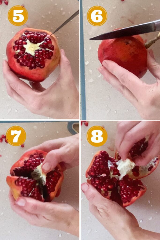 how to cut a pomegranate 2