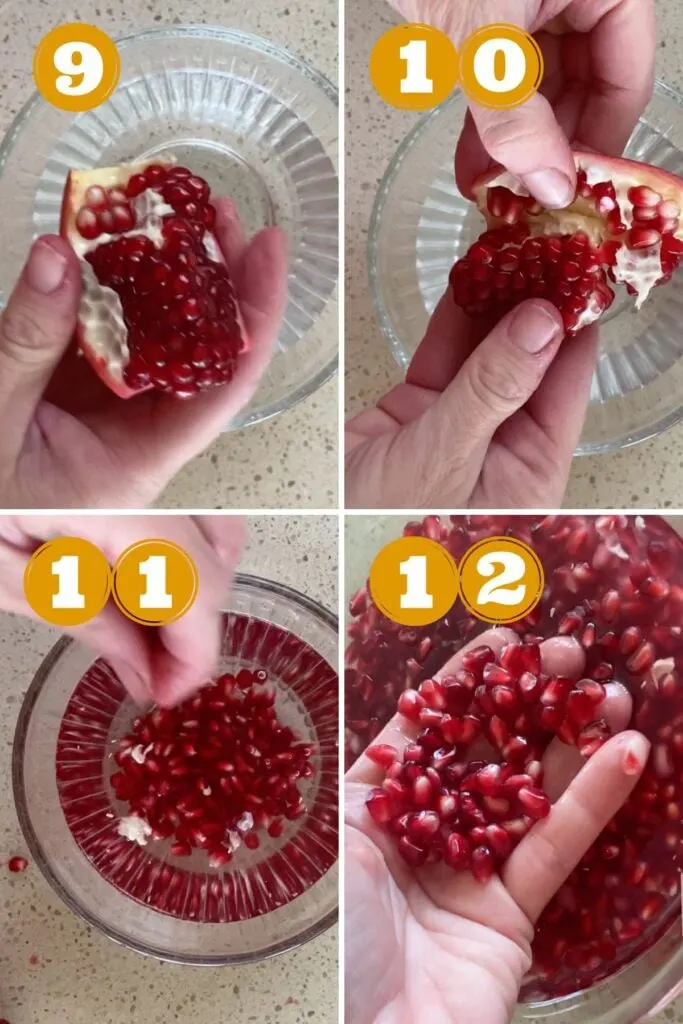how to cut a pomegranate method 3