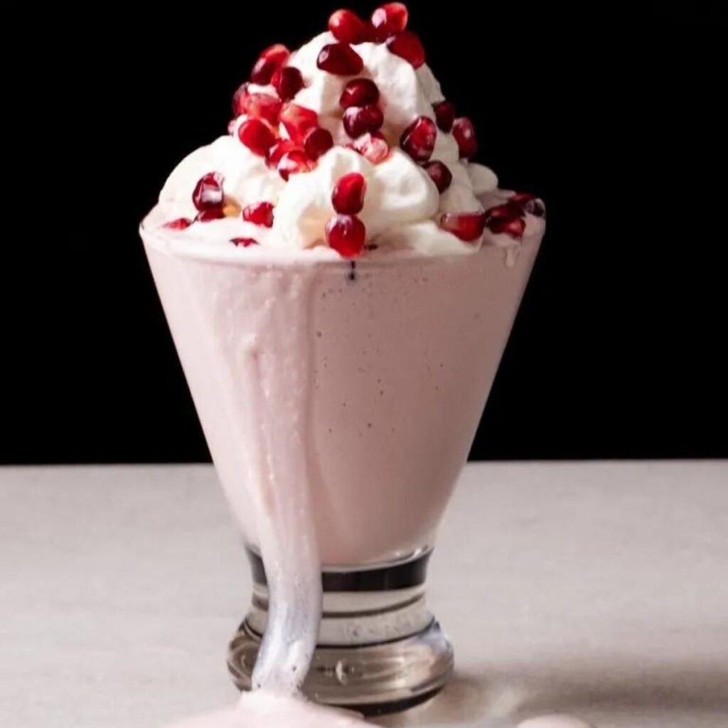 pomegramate milkshake