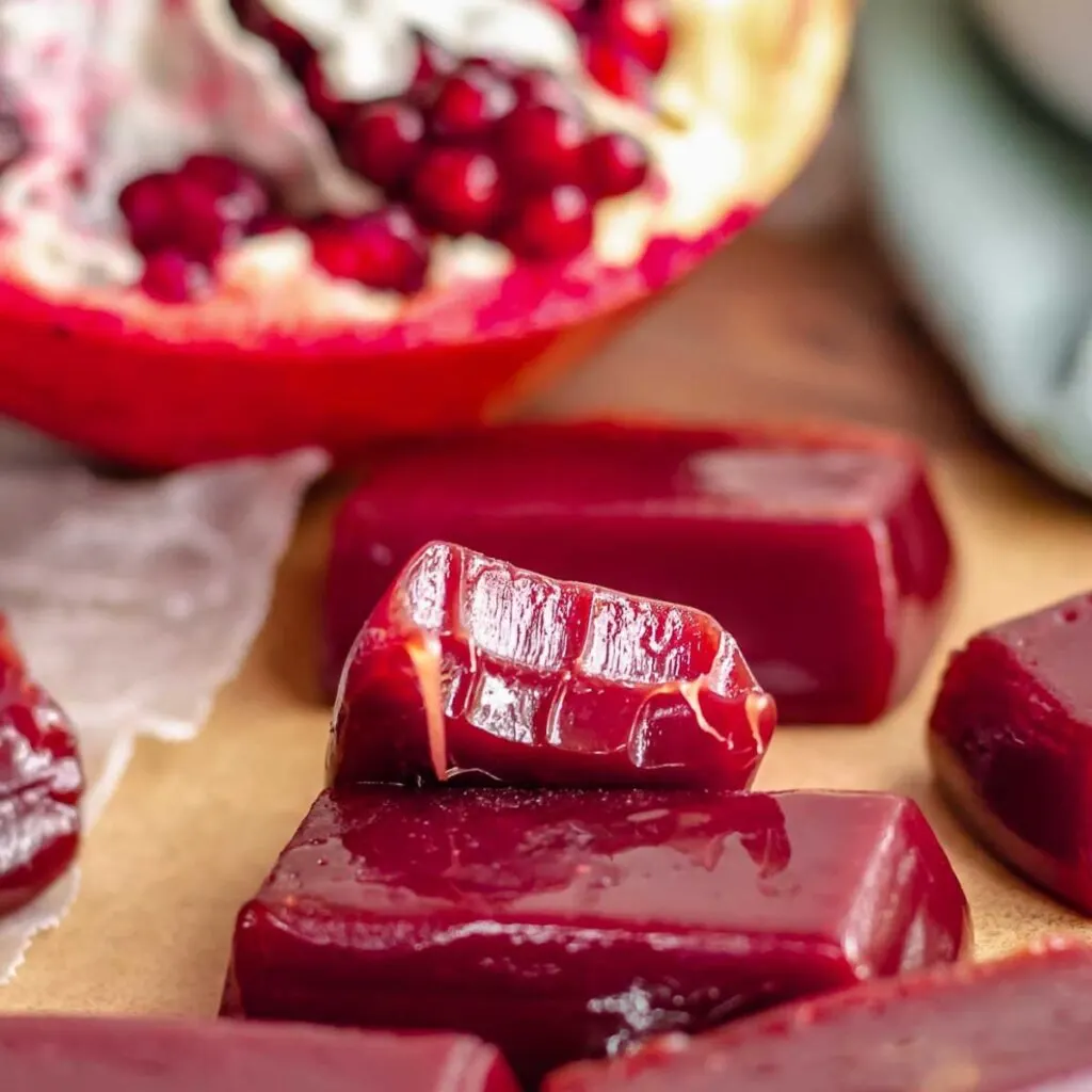 pomegranate caramels