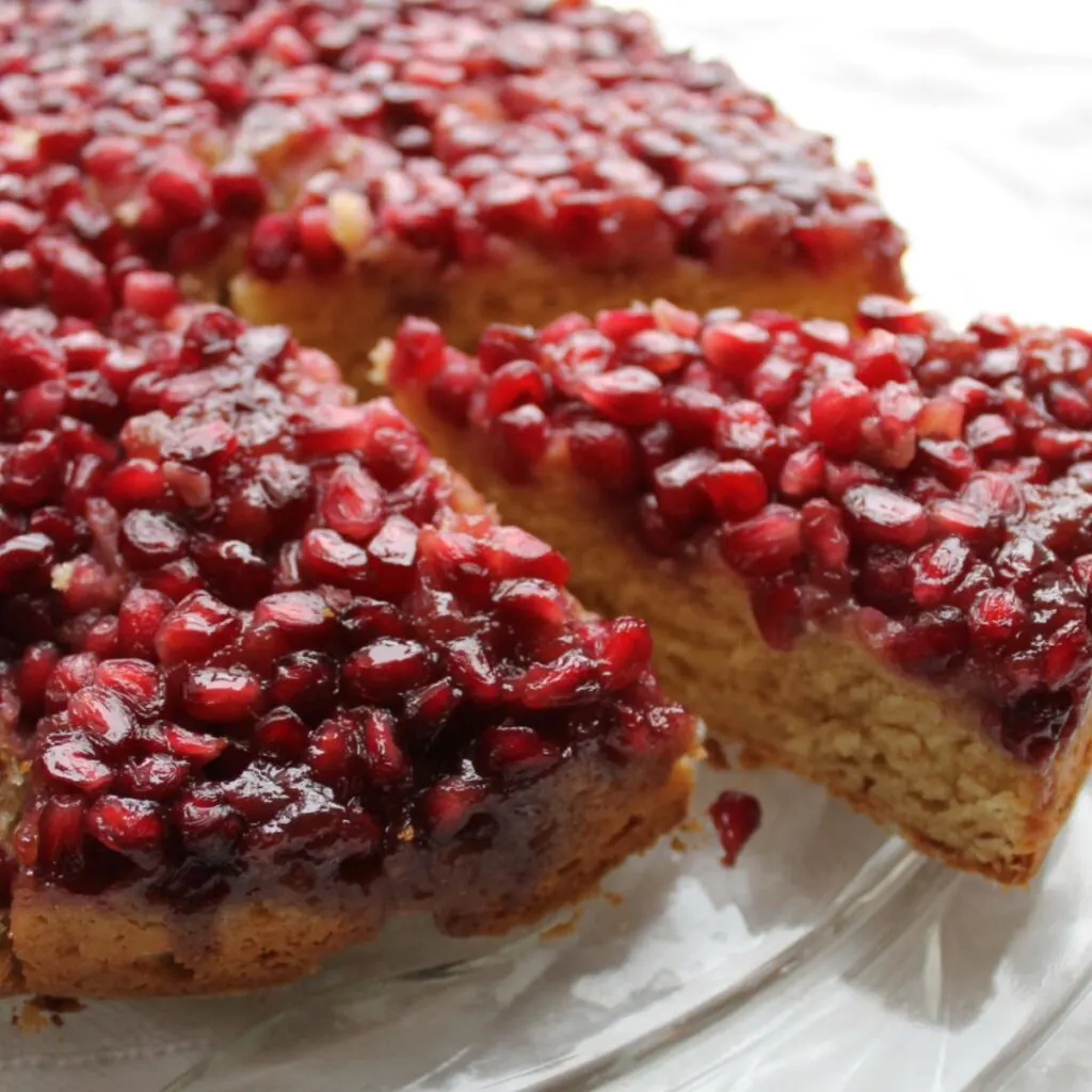 pomegranate upside down cake