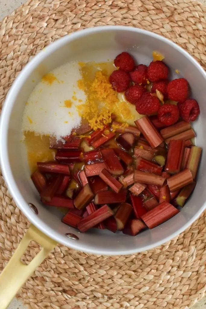stewed rhubarb before