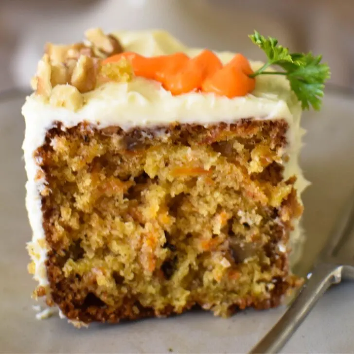 carrot cake with cream cheese icing