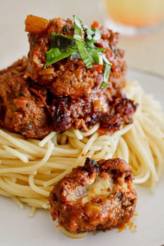 cheesy meatballs