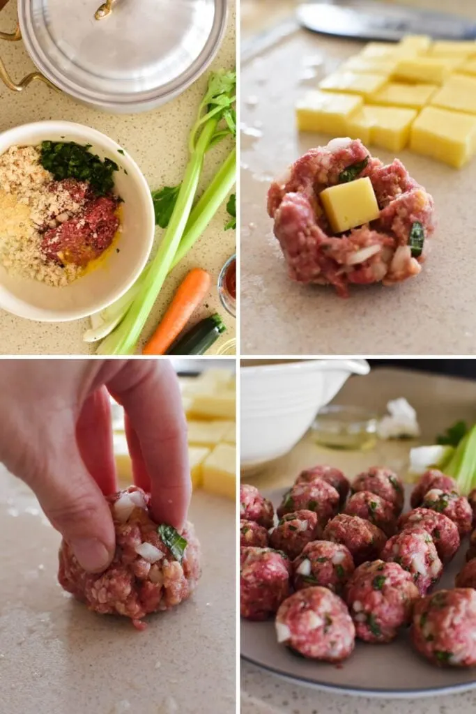 making meatballs