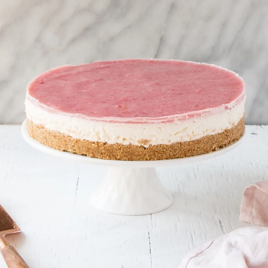 rhubarb cheesecake