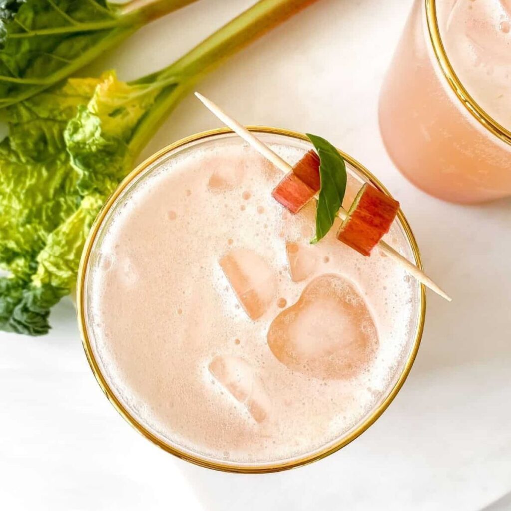 Rhubarb cocktail