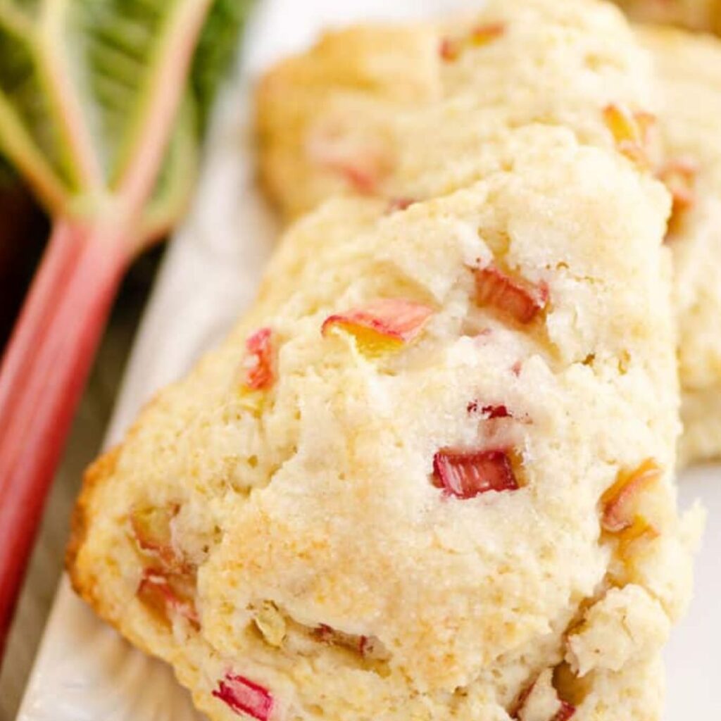 Rhubarb Scones