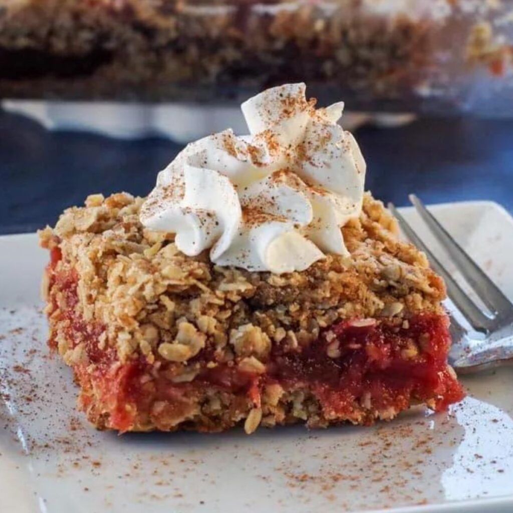rhubarb squares