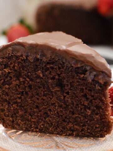 boiled chocolate cake slice.