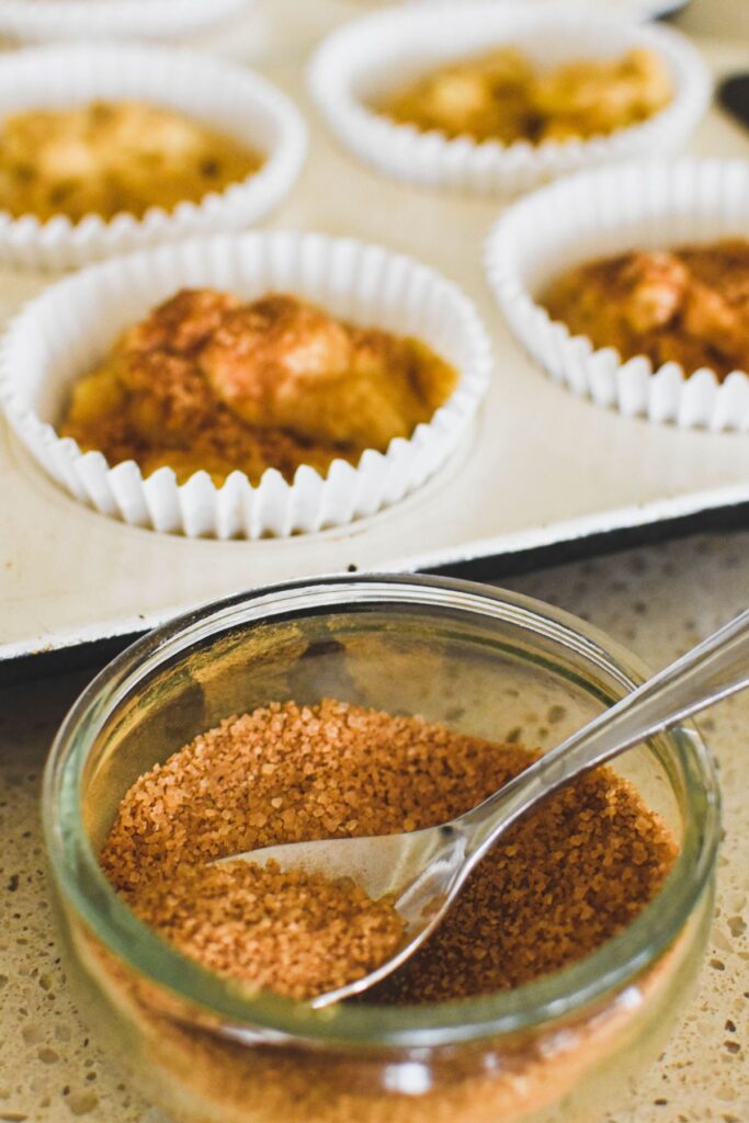 cinnamon sugar for apple muffins