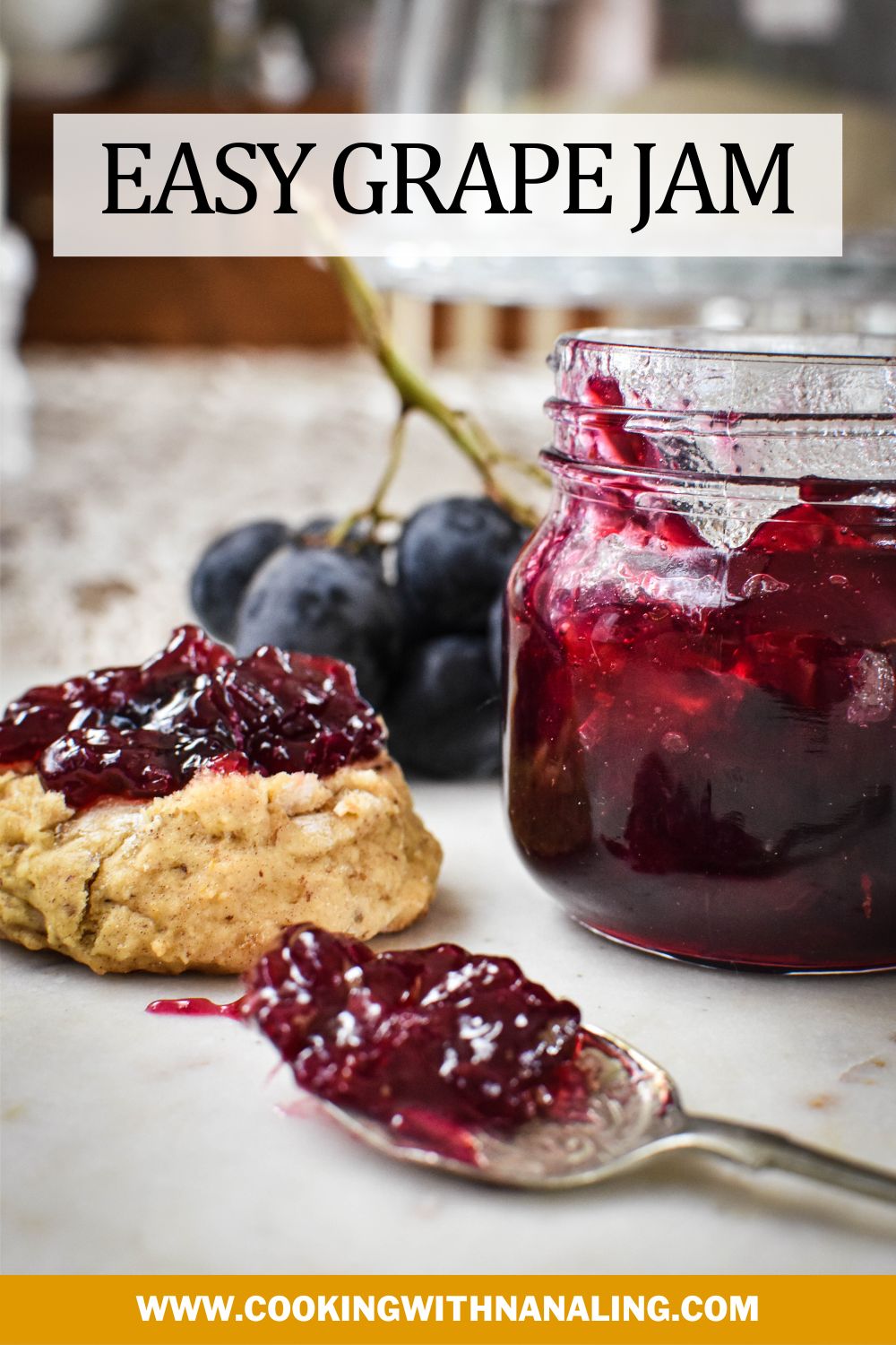 Grape Jam Cooking with Nana Ling